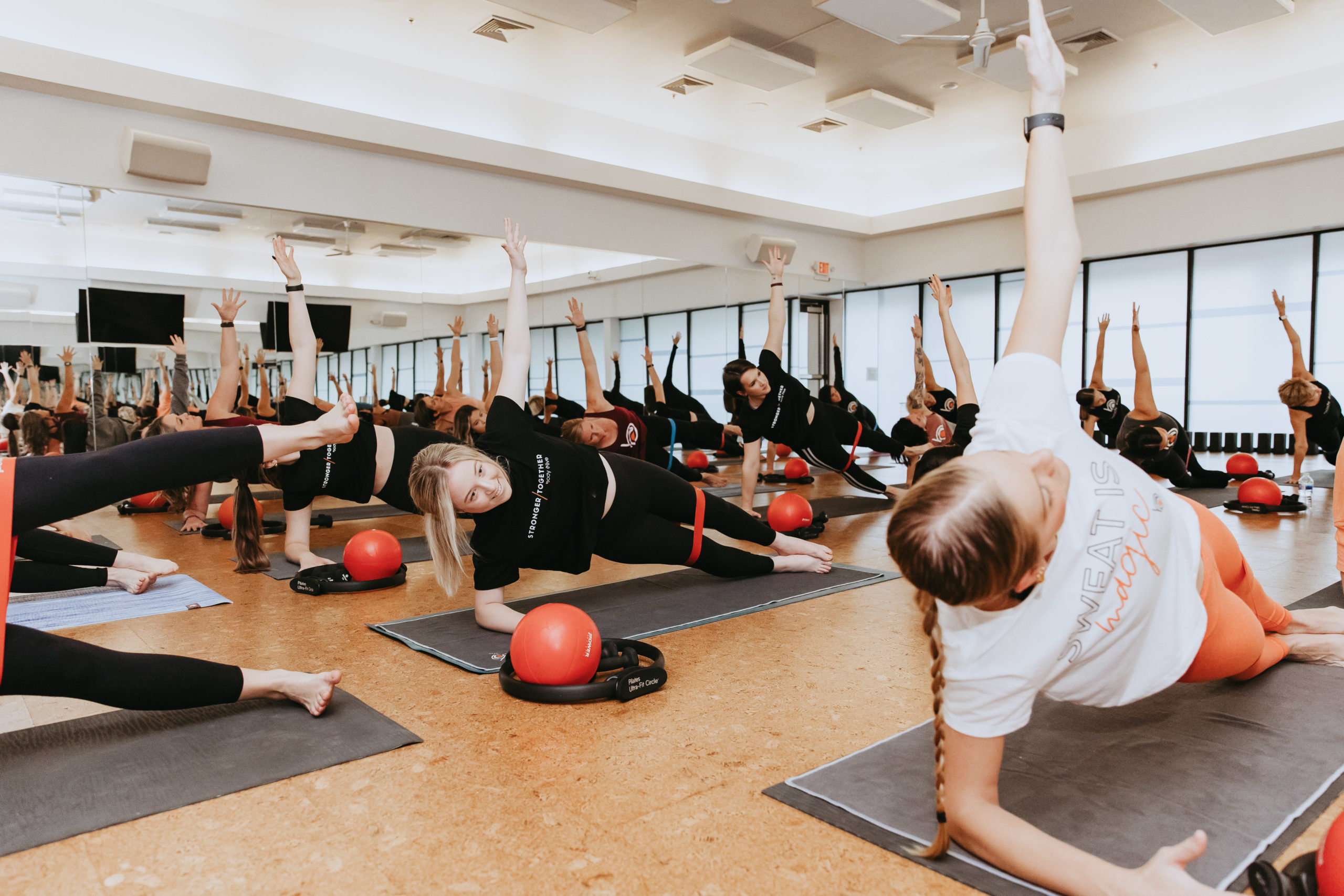 Yoga & Pilates Workout Socks | Orange Embers